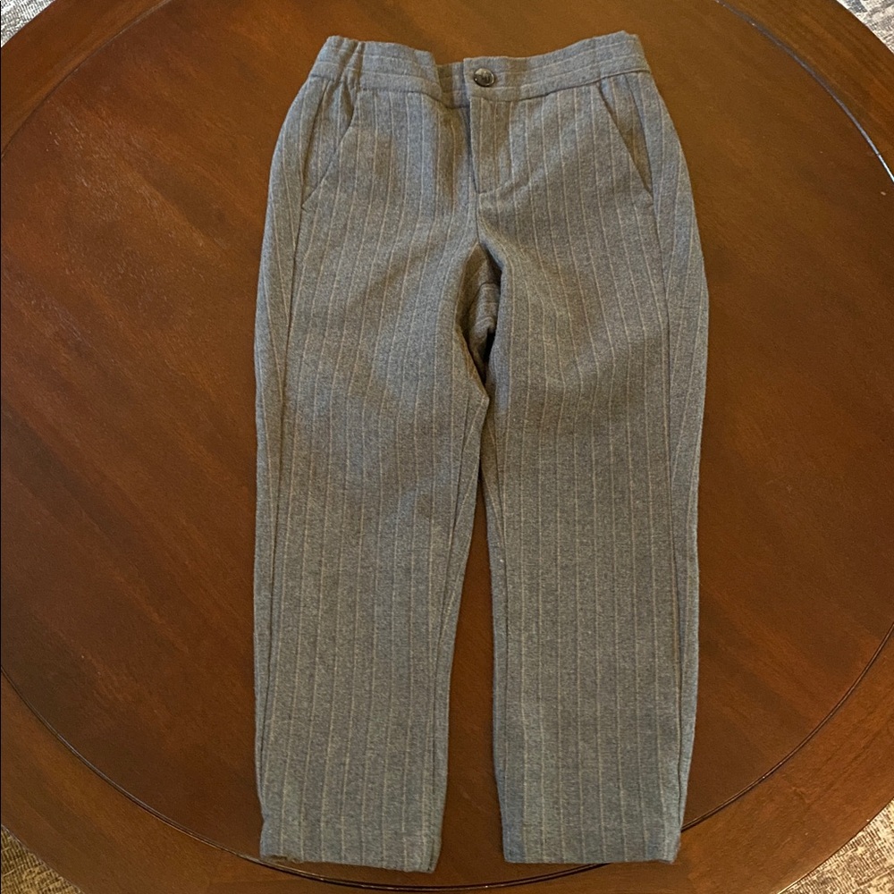 Janie and Jack Charcoal Pinstripe Pants